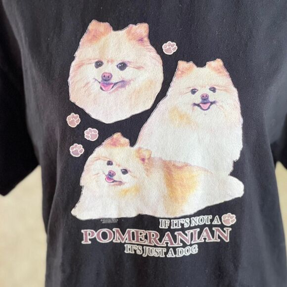 If It's Not a Pomeranian It's Just a Dog GILDAN Funny Graphic Tee Unisex Size M - Picture 2 of 7